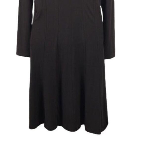 Liz Lange For Target Womens V-Neck A-Line Maternity Dress Brown Size L - Picture 7 of 8